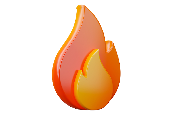 Deflationary burn model